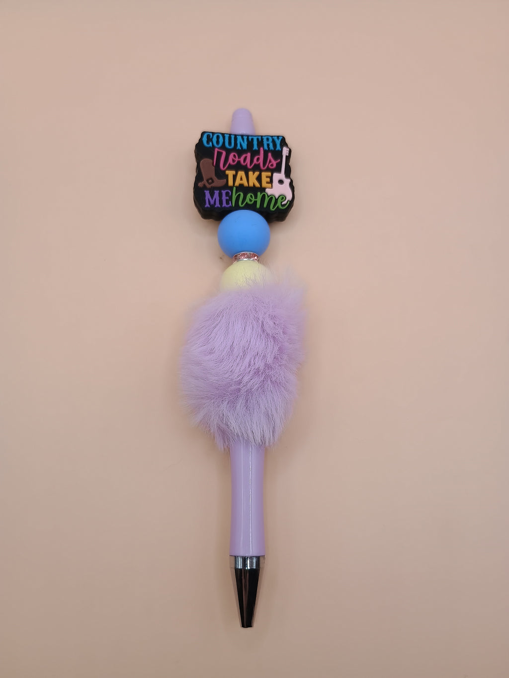 “Country Road Take Me Home” Beaded Pen – Handmade 1.0 Ink Pen (3 Color Styles)