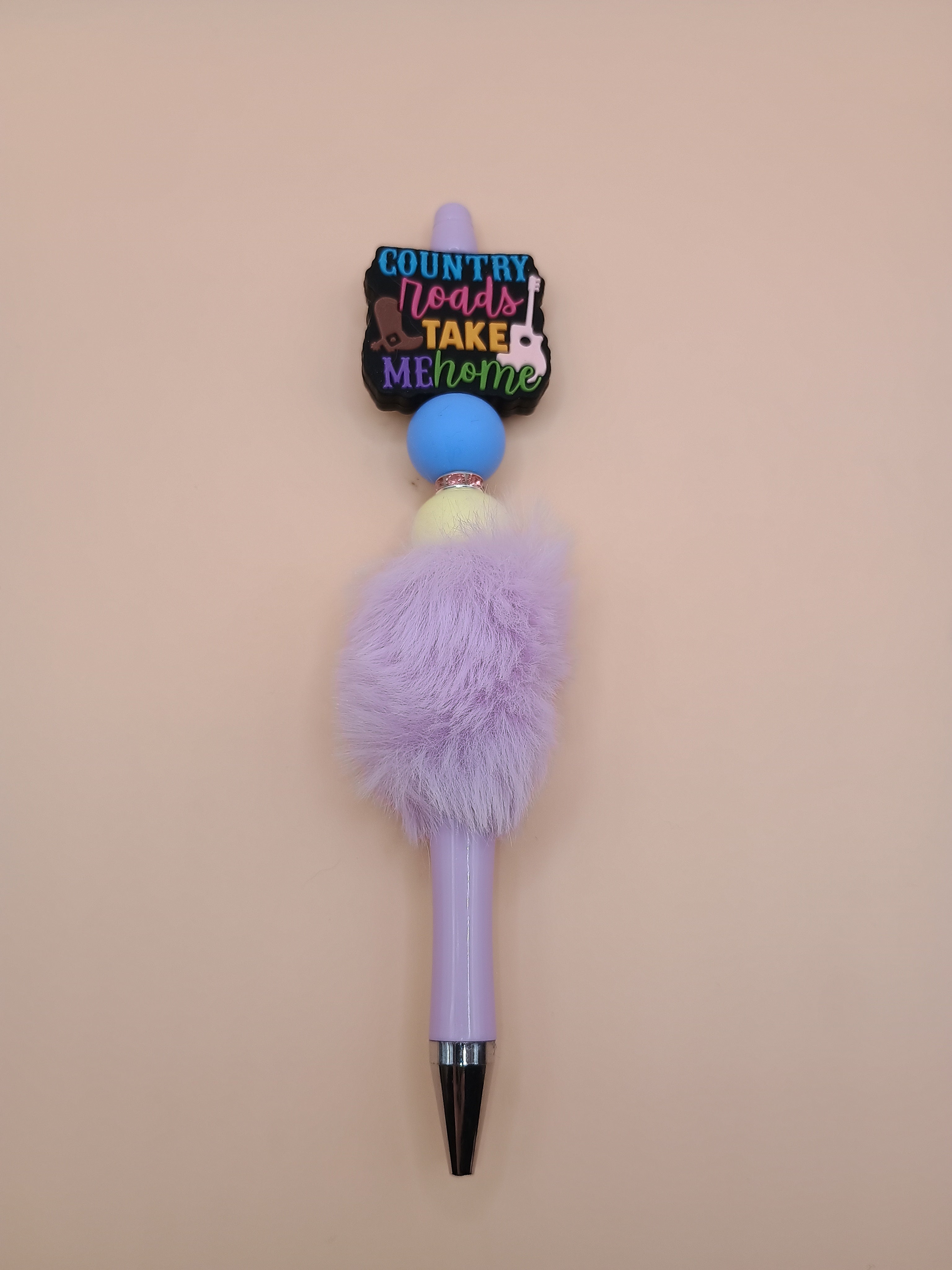 “Country Road Take Me Home” Beaded Pen – Handmade 1.0 Ink Pen (3 Color Styles)